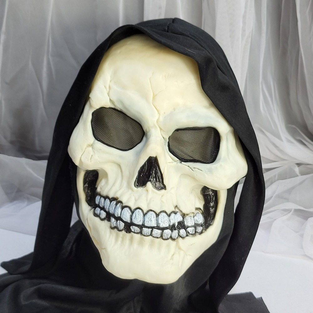 Easter Unlimited Skeleton Skull Spirit Halloween Costume Mask + Cowl